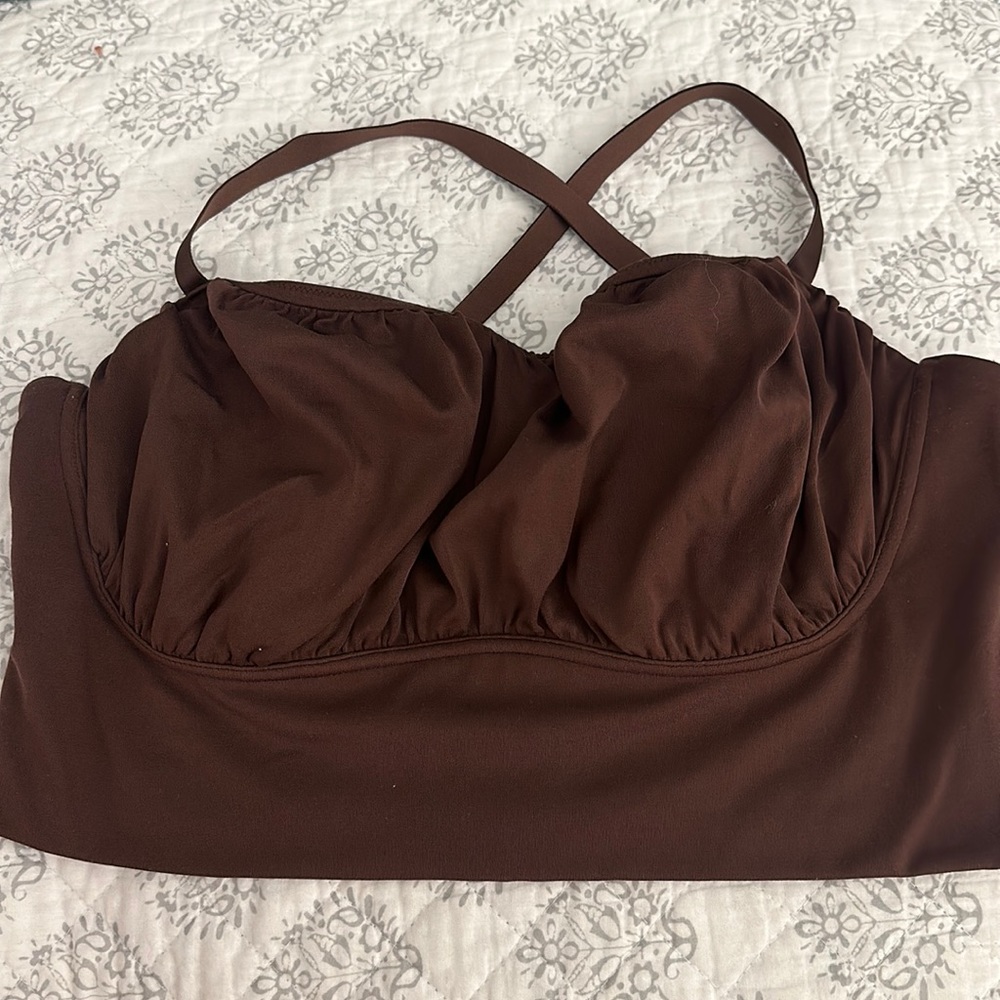 Brown Sports Bra